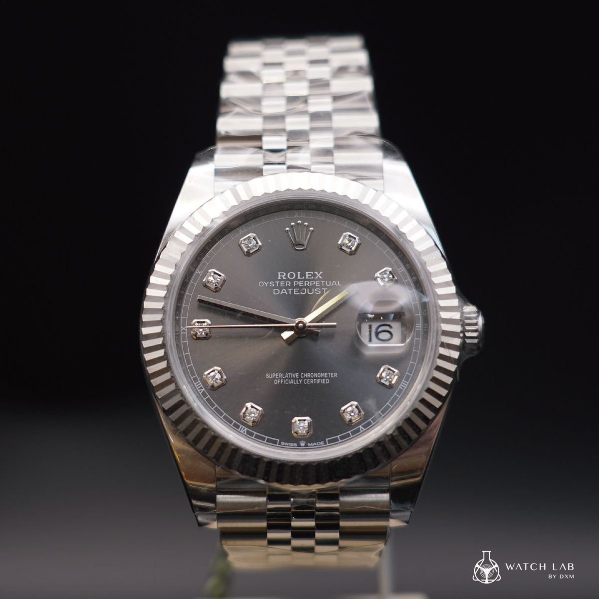 【 大西門鐘錶 】 勞力士 126334 灰面鑽 五銖帶 Datejust 41