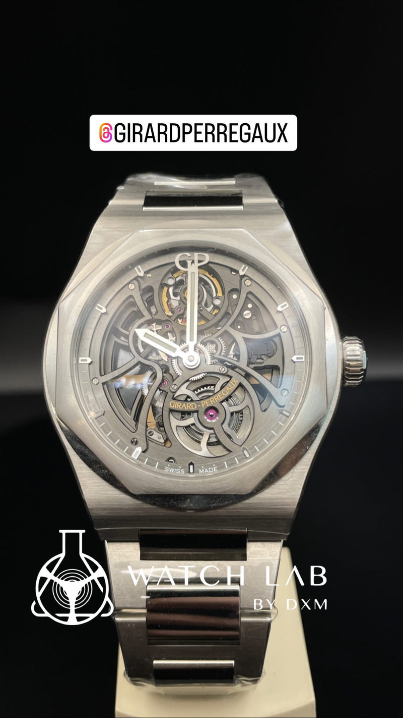 GIRARD-PERREGAUX芝柏表  |  Laureato 桂冠 42mm 鏤空  81015-11-001-11A