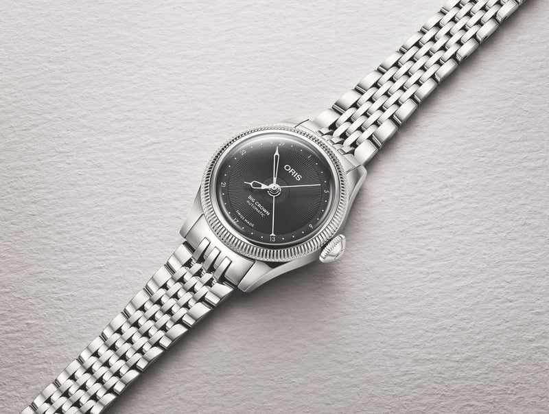 ORIS 豪利時 Big Crown Pointer Date 29mm 黑色不鏽鋼鍊帶 01 534 7804 4054-07 8 14 02