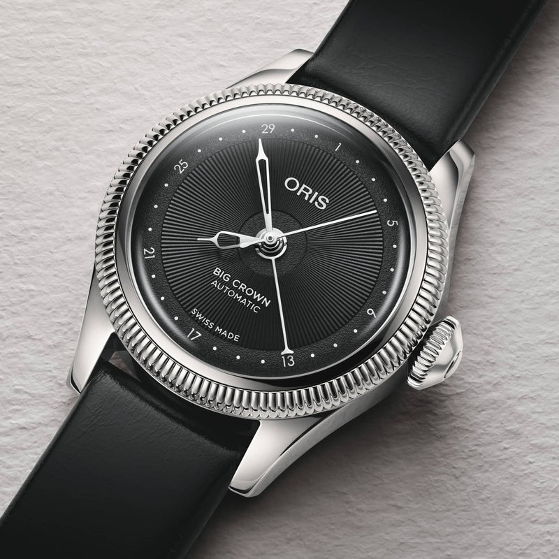 ORIS 豪利時 Big Crown Pointer Date 29mm 黑色皮革錶帶 01 534 7804 4054-07 5 14 01