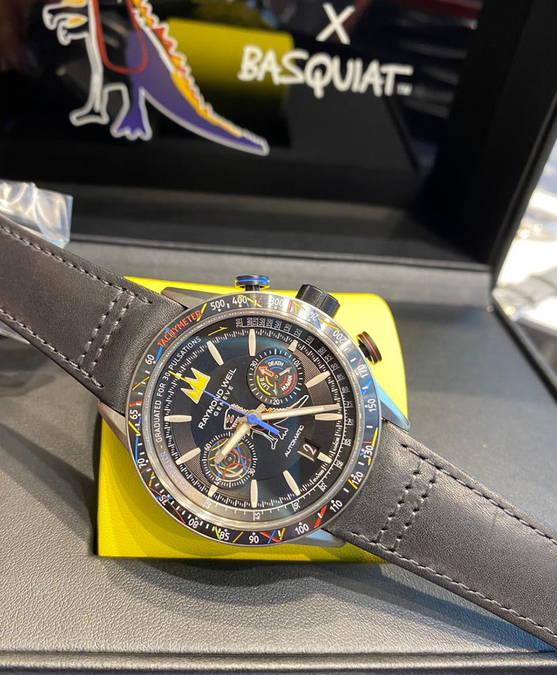 RAYMOND WEIL 蕾蒙威  / 自由騎士系列男士 Basquiat 限量版 7780-TIC-JMB01
