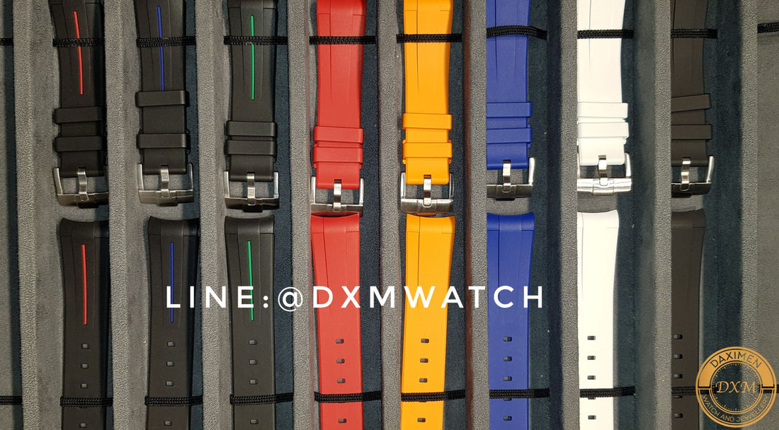 RUBBER B錶帶 |  勞力士ROLEX / GMT Master /Daytona 陶瓷圈 橡膠錶帶 針扣