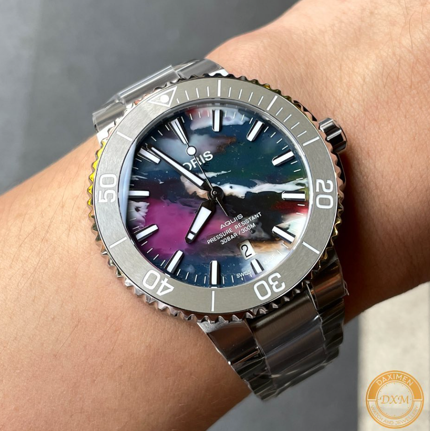 Oris 豪利時 | AQUIS 日期錶 Upcycle 41.5mm/36.5mm