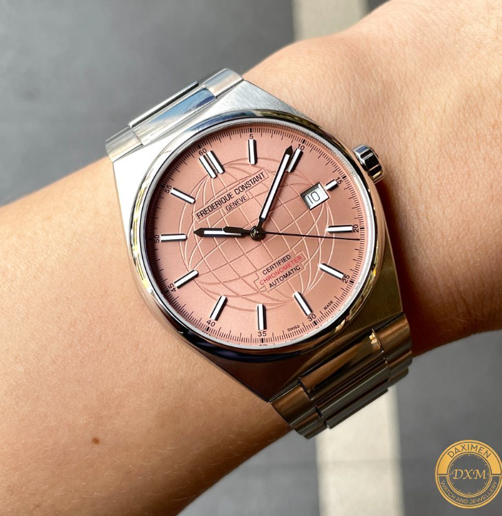 FrederiqueConstant  瑞士康斯登| HIGHLIFE 鮭魚面 天文台機械腕錶