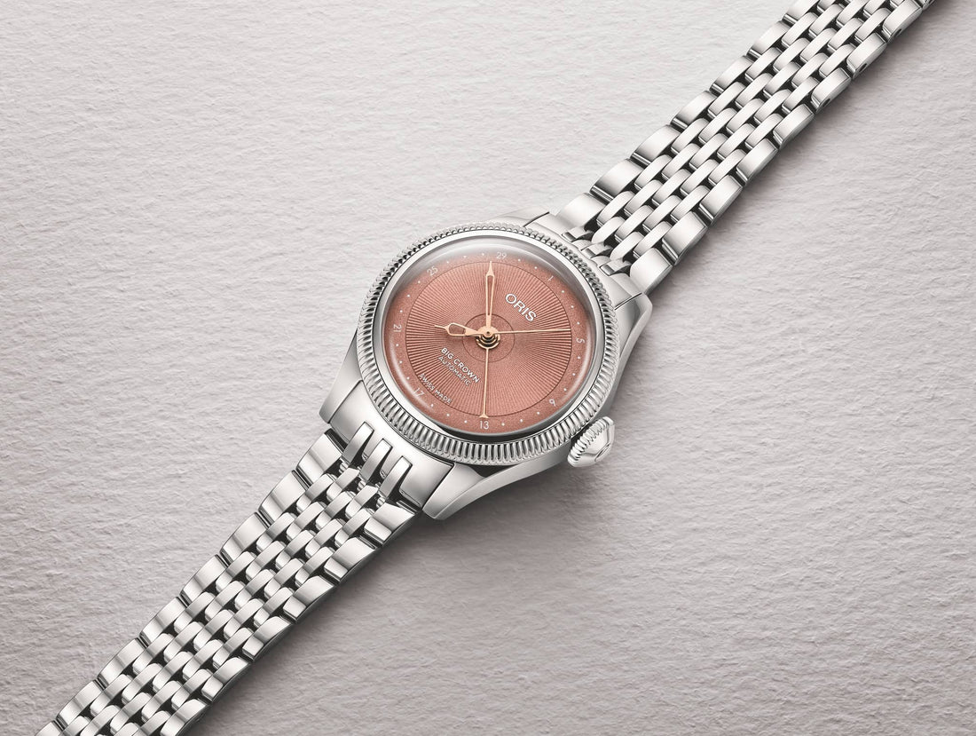 ORIS 豪利時 Big Crown Pointer Date 29mm 粉紅色不鏽鋼鍊帶 01 534 7804 4052-07 8 14 02