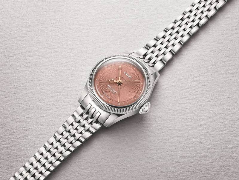 ORIS 豪利時 Big Crown Pointer Date 29mm 粉紅色不鏽鋼鍊帶 01 534 7804 4052-07 8 14 02