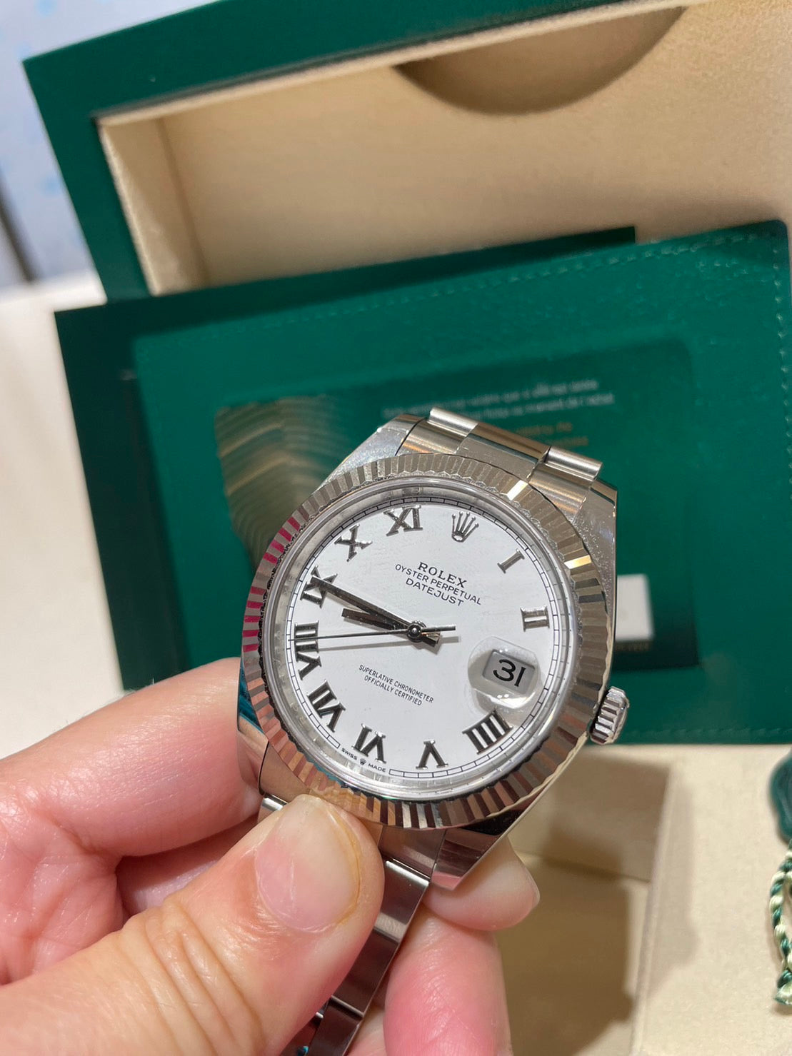 （以收購）二手 Rolex 勞力士 /  DateJust 126334 白色羅馬 三版